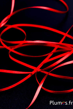 Satinband - Breite 3 mm - rot